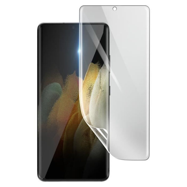 Skärmskydd - 3MK - Samsung Galaxy S21 Ultra - Stötsäker Hydrogel - Transparent - Reptålig Transparent