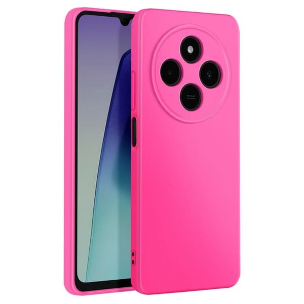 Coque för Xiaomi Redmi 14C Semi-rigida Soft-touch Anti-spår Fuchsia Rosa