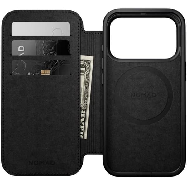 iPhone 18 Pro Etui i Læder Kompatibel med MagSafe og Qi2 Stødabsorberende Nomad Mørkebrun brun