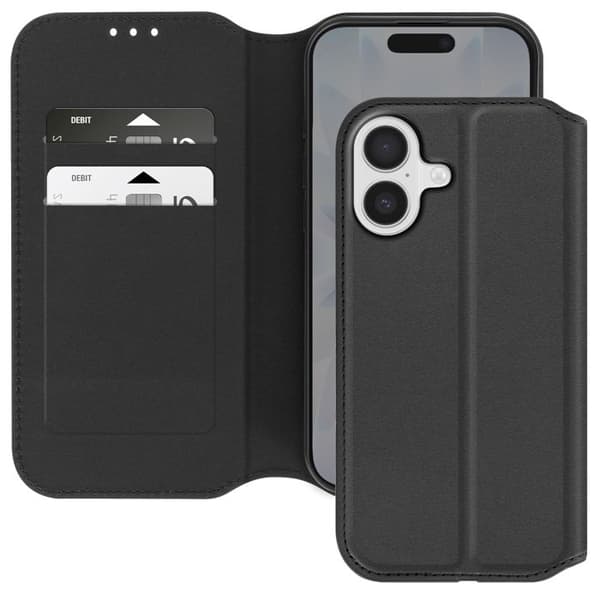 Folio Etui - AVIZAR - iPhone 17 - Sort - Kortholder - Video Støttefunktion Svart