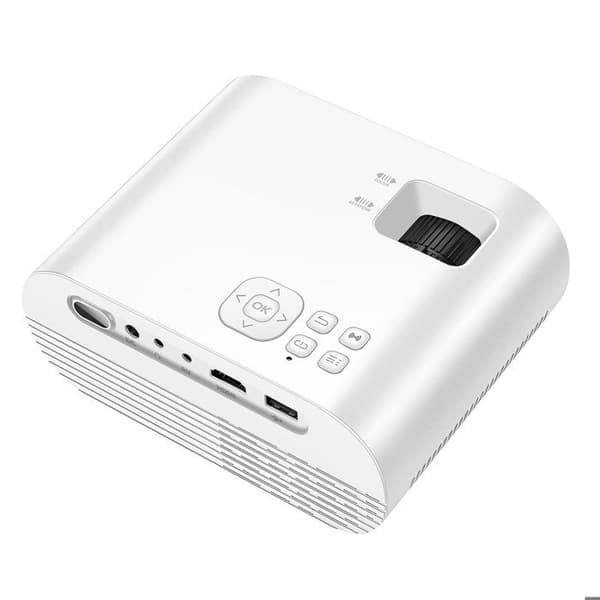 Mini videoprojektor - HOKO - HD 720p - Wi‑Fi 5GHz - Bluetooth - HDMI - Projektion 200 tommer