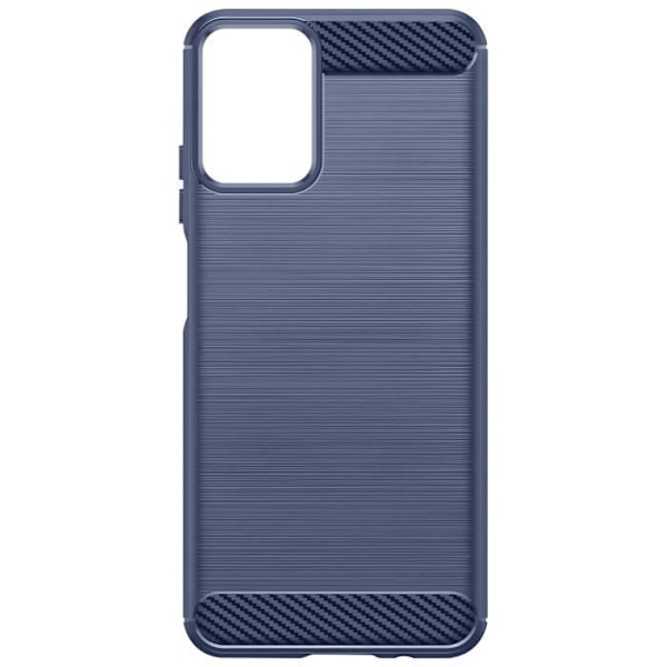 Taske til Motorola Moto G34 5G Flexible Carbon og børstet effekt blå