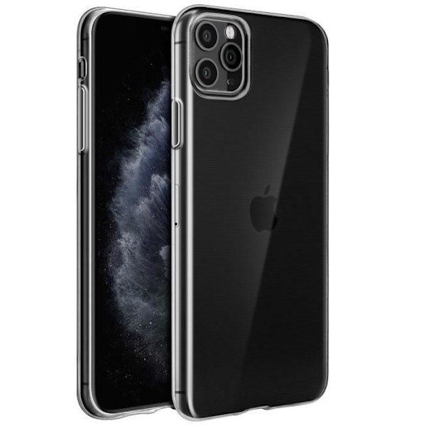 Coque - AVIZAR - iPhone 11 Pro Max - Mjuk silikon - Transparent - Ultrafin Vit