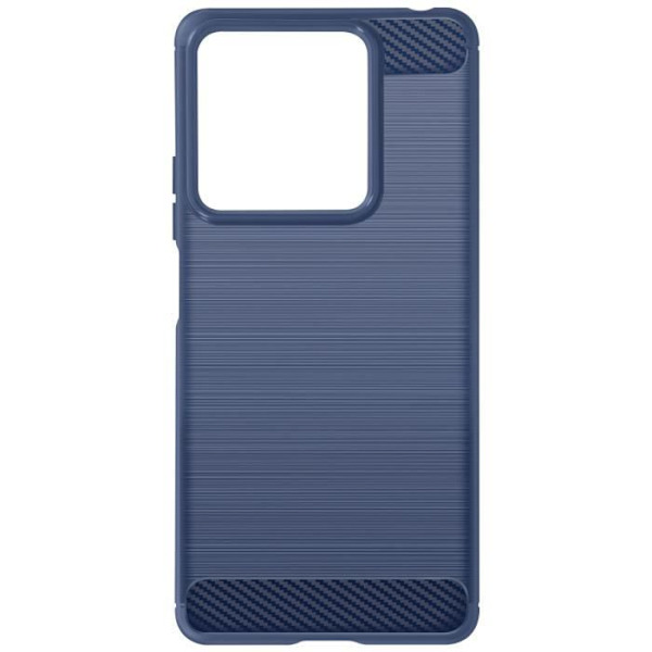 Etui til Xiaomi Redmi Note 13 5G Flexible Carbon og børstet effekt blå