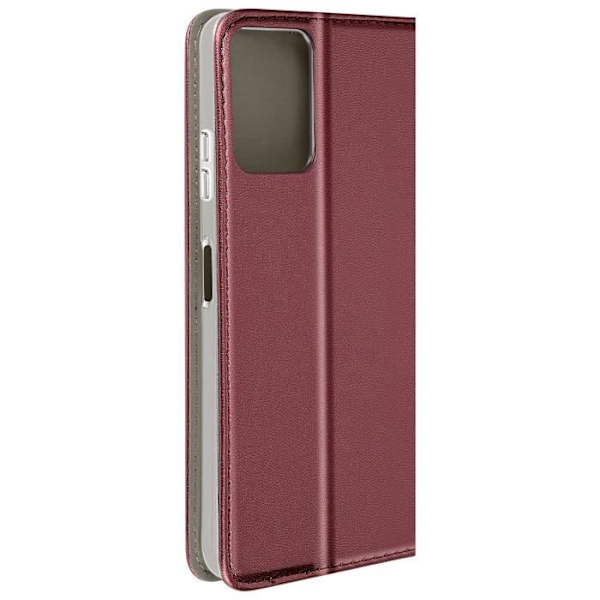 AVIZAR Fodral till Motorola Moto G34 5G - Röd - Flap Korthållare Videostöd Röd