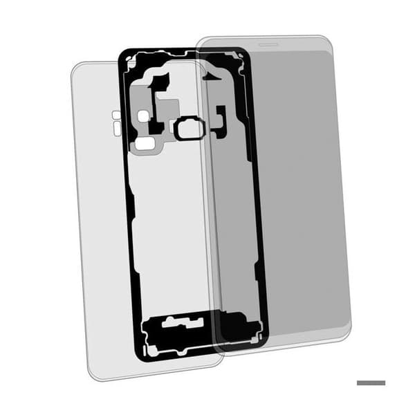 Klæbemiddel - SAMSUNG - Galaxy S9 - Sort - Hurtig Installation - Pålidelig Klæbeevne Svart