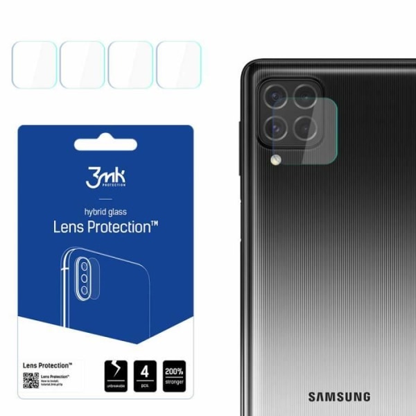Paket med 4 3MK Samsung Galaxy M62 linsskydd - transparent - TU