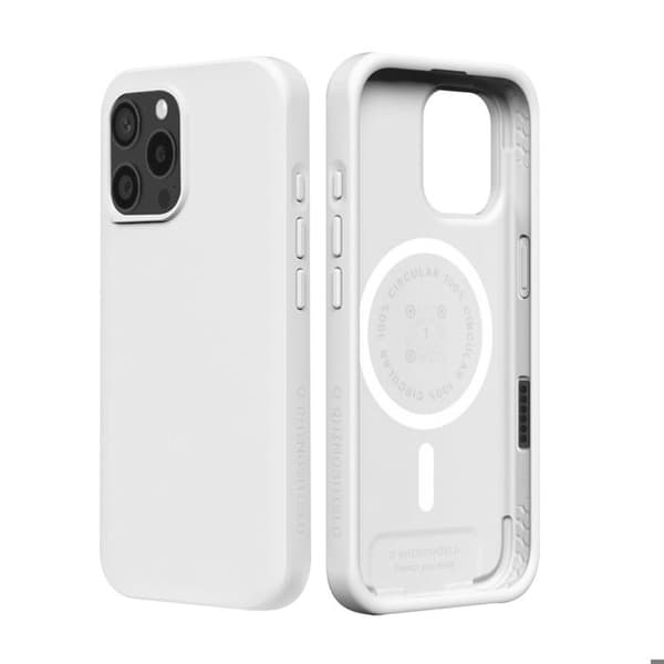 MagSafe-cover til iPhone 15 Pro Max, blød, stødabsorberende, SolidX-serie, Rhinoshield, hvid Vit