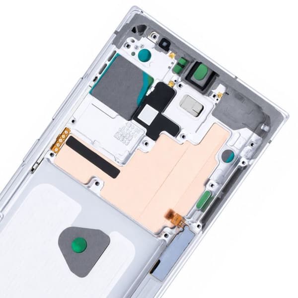 Valkoinen Vaihtokeskusrunko Samsung Galaxy Note 20 Ultra:lle Vit