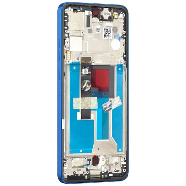 Skärm för Motorola Edge 50 Neo LCD + Touchglas + Original Motorola Blå Chassi Blå