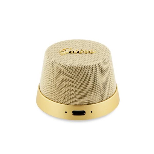 3W Bluetooth 5.3-högtalare MagSafe kompatibel med mikrofon och brusreducering Guess Gold Gul