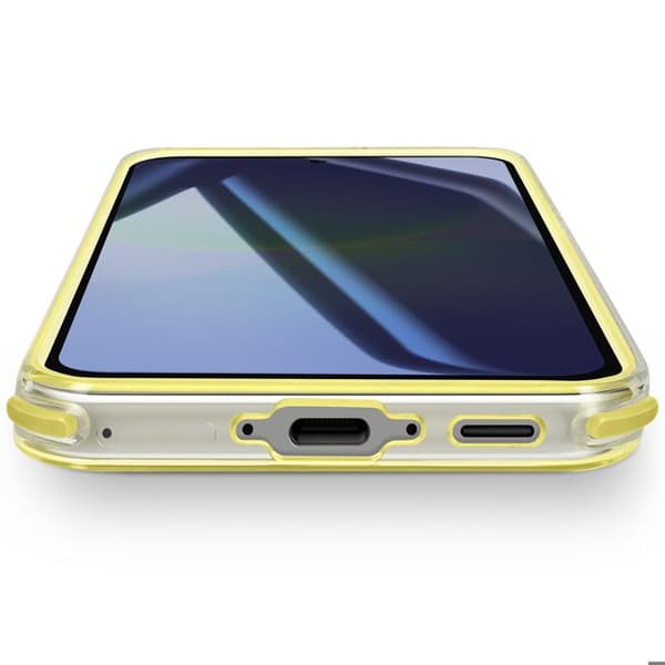Skydd för Galaxy A37 Förstärkt Design Bi-Material Texturerad Halkfri Gul Gul
