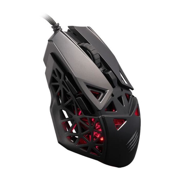 Madcatz M.O.J.O. M1 Ultra Light Gaming Mouse 70g - PMW3360 12000 DPI sensor & 1000Hz frekvens - 2ms DAKOTA Switch Svart röd