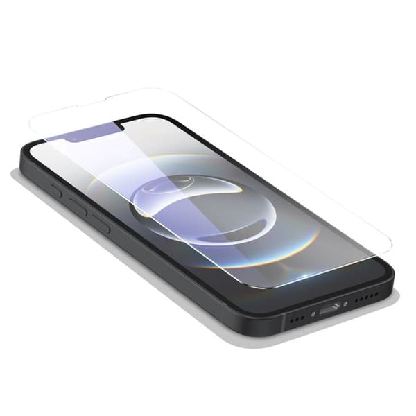 Härdat glas för iPhone 16e, rep- och stötresistent, Mayaxess, transparent Vit
