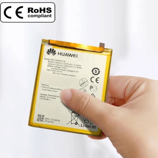 Internt batteri för Huawei P9 Plus Kapacitet 3400mAh Perfekt kompatibelt