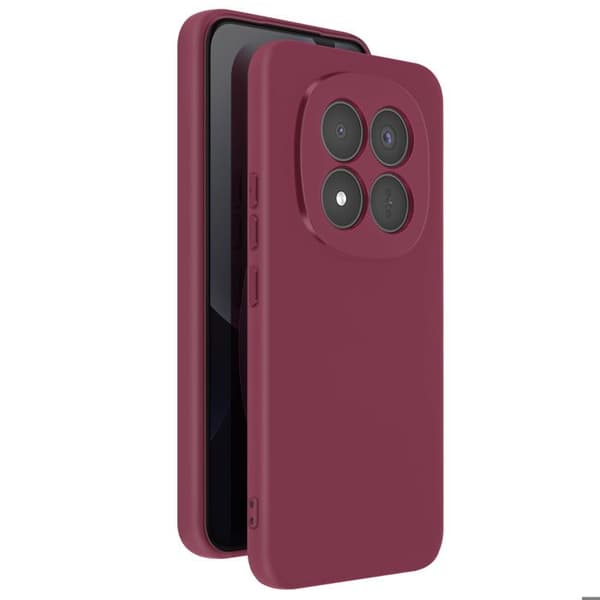 Coque Soft-Touch til Redmi Note 15 Pro Plus 5G i Antiskrid Silikone Bordeaux Röd