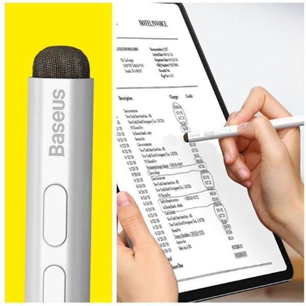 2i1 Stylus - Baseus - iPad - Aktiv og Passiv - Håndfladeafvisning - Magnetisk vedhæftning