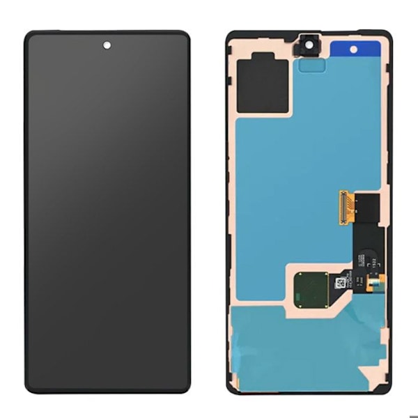 Officiel fuldskærm til Google Pixel 7 med berøringsglas og sort ramme Svart
