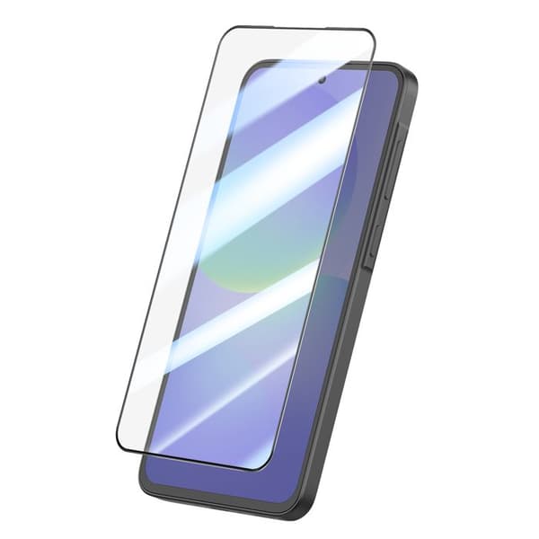 Skærmbeskyttelse til Galaxy A36 i hærdet glas 0,40 mm høj modstand sort