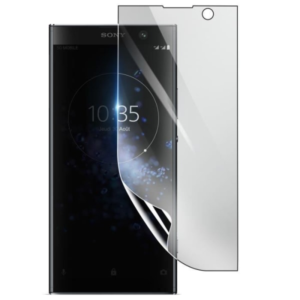 Näytönsuoja - 3MK - Sony Xperia XA2 Plus - Iskunkestävä Hydrogeeli - Läpinäkyvä - Naarmuuntumaton Transparent