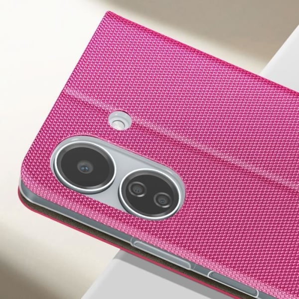 Etui til Xiaomi Redmi 13C - AVIZAR - Sensitive Series Pink - Stof - Kortholder - Videounderstøttelse Rosa