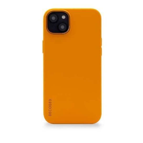 iPhone 14 Plus MagSafe Antimikrobiellt Silikonfodral Avkodat Orange Gul