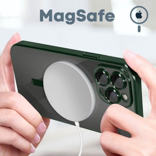 Coque MagSafe - Apple - iPhone 13 Pro - Silikone - Grøn - Forkrommet kant Grön