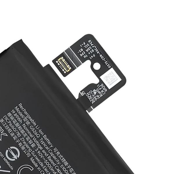 Batteri 5100mAh til Google Pixel 9a Erstat model G526Q Sort Svart
