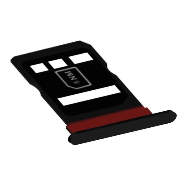 SIM kort skuffe - Huawei - Mate 30 - Udskiftning - Nano SIM - Sort Svart