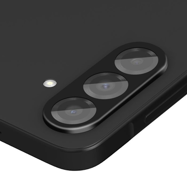 Sæt med 2 hærdede glaslinser til Samsung Galaxy A56, buet 3D, sort Svart