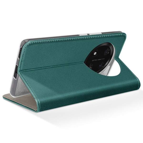Etui för Honor Magic 7 Lite Fodral Portfölj Magnetiskt Stöd Grön Grön