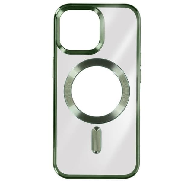 MagSafe-cover - AVIZAR - iPhone 15 Pro - Silikone - Kamerabeskyttelse - Grøn Grön