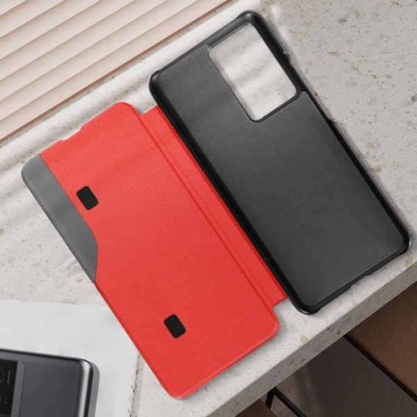 Xiaomi Poco F5 Pro vinduescover rødt etui