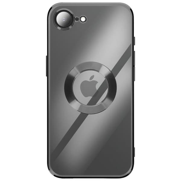 Silicone Cover til iPhone 17e Blød med Sort Kromkant Svart