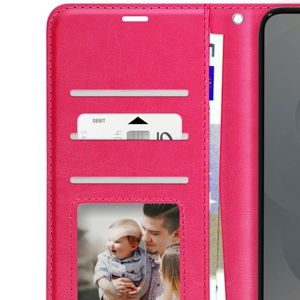 Étui til Samsung Galaxy S25 Edge Klap Portemonnaie Støtte Mayaxess Rosa Rosa