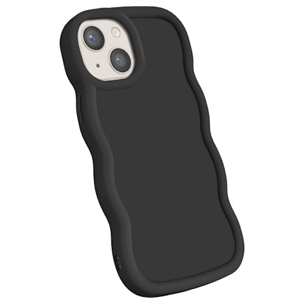 Coque til iPhone 13 Silikone Stødabsorberende Candy Serie Sort Svart