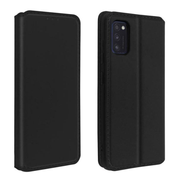 Hoes - Samsung - Galaxy A41 - Ekologiskt läder - Magnetlås - Stödfunktion Svart