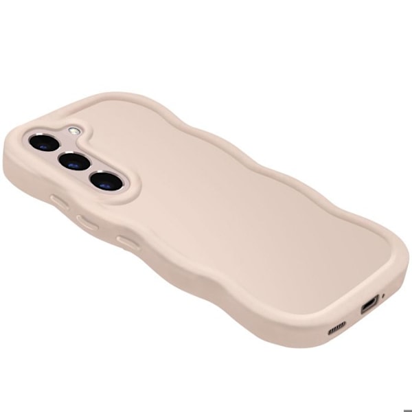 Samsung Galaxy S22 Silikonisuoja Iskunkestävä Candy Beige -sarja Beige