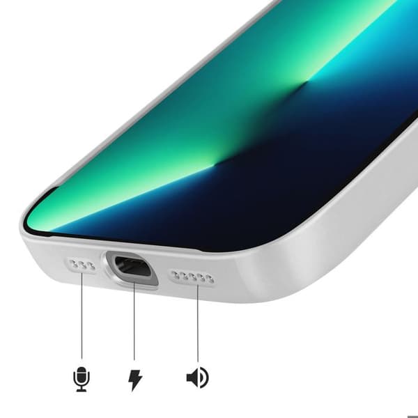 Cover til iPhone 13 Pro Max Kompatibel med MagSafe Mat AG Glas Sølv Grå