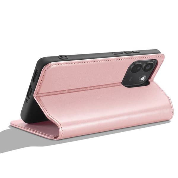 Fodral med lock för Redmi Note 17 Pro / 17 Pro Max Ställfunktion Classic Edition Roséguld Ros