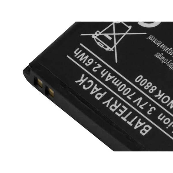 Batteri BL-5X til Nokia 8800 Li-ion 3.7V 700mAh 2.6Wh