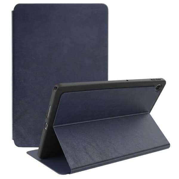 Fodral för Lenovo Tab 10.1 2025 Fällbart Överhettningsskydd med Videostöd Mörkblå Blå