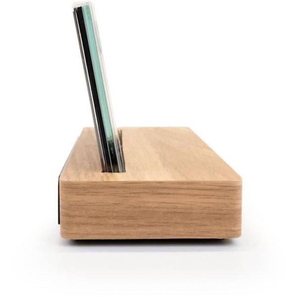 Sääasema - THOMSON - Vaalea puu - Lämpötilan näyttö, Kosteus, Tupla hälytys, USB-C, Langaton anturi Træ