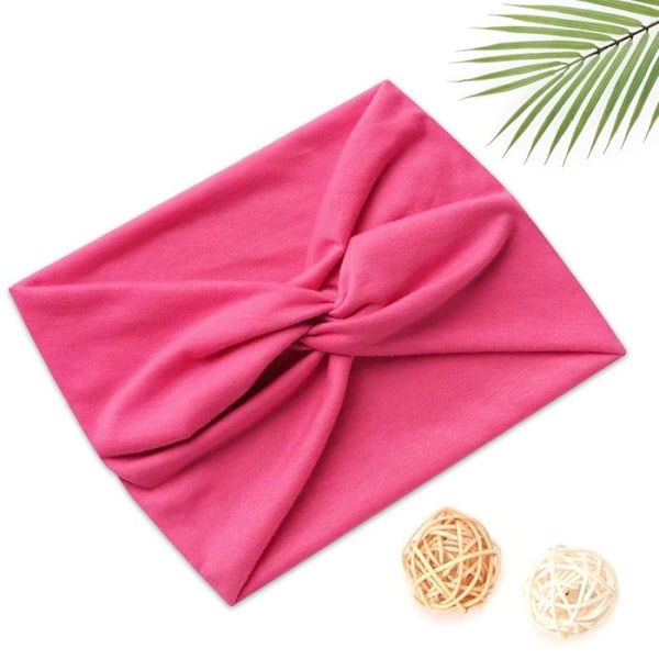 Korsett hårband i mjuk, enfärgad fuchsia Rosa