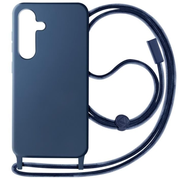 Fodral till Samsung Galaxy S24 Plus - AVIZAR - Corda - Midnattsblå - Justerbar sladd Blå