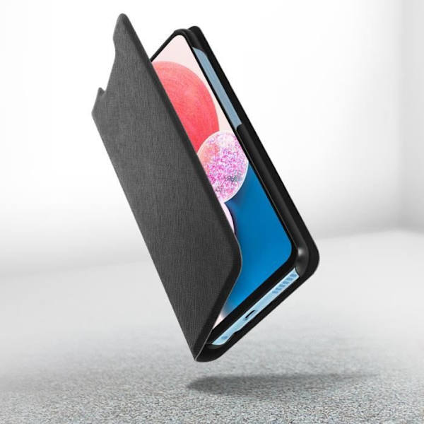 Samsung Galaxy A13 4G Taske - BIGBEN - Kortholder og stativ - Sort Svart