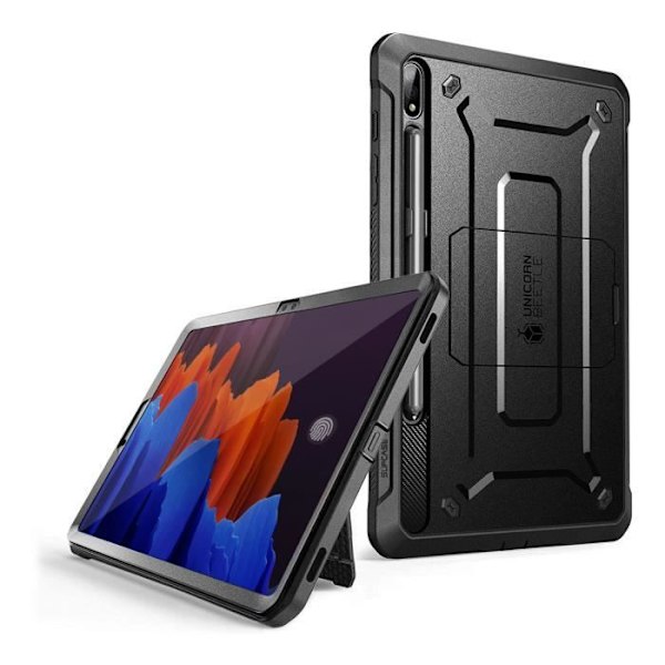 Fodral - SUPCASE - Unicorn Beetle Pro - Samsung Tab S7 Plus 12.4/S8 Plus - Svart - Fullständigt skydd Svart