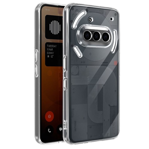 Siliconfodral Transparent för Nothing Phone 3a Vit