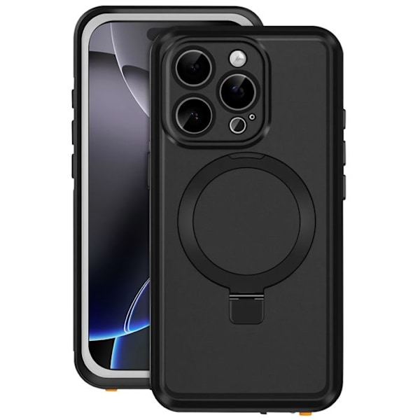 Coque för iPhone 16 Pro Max MagSafe Hel Vattentät IP68 Redpepper Svart Svart