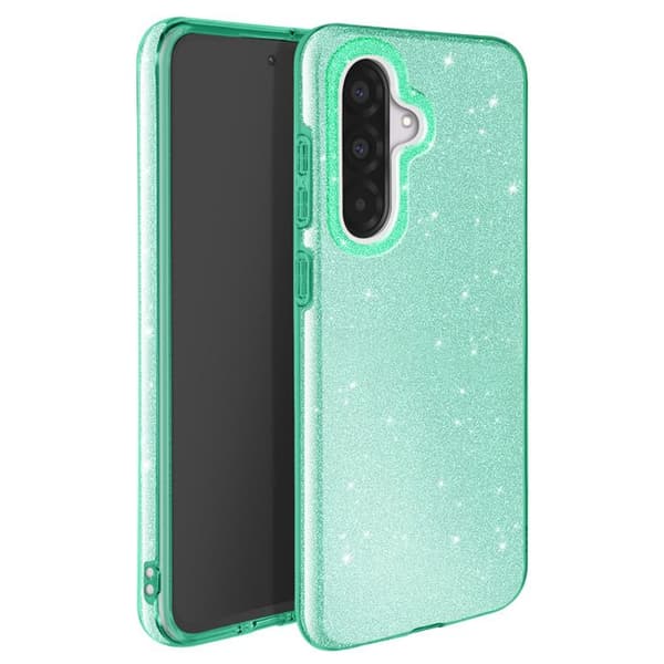 Glittrande skyddsfodral för Samsung Galaxy A36 Stötsäkert Grönt Grön